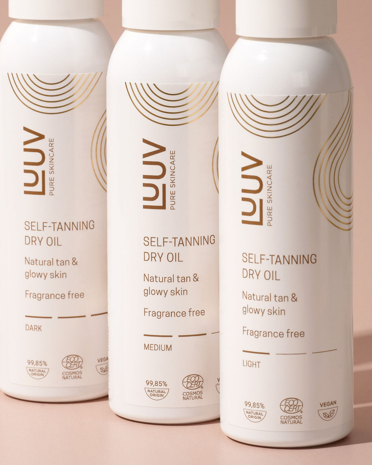 Natural Self Tanning Dry Oil Medium COSMOS, 150ml